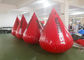 Boia inflável da água da cor vermelha 0,6 milímetros de impressão material do logotipo de encerado do PVC