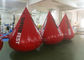 Boia inflável da água da cor vermelha 0,6 milímetros de impressão material do logotipo de encerado do PVC