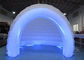Barraca inflável gigante da abóbada do iglu da luz colorida do diodo emissor de luz com entrada do túnel