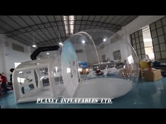 Tenda de bolhas de neve inflável de 4 m com fundo de passagem