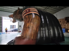 Large Blow Up inflável capacete túnel mascote jogo de futebol entrada inicial