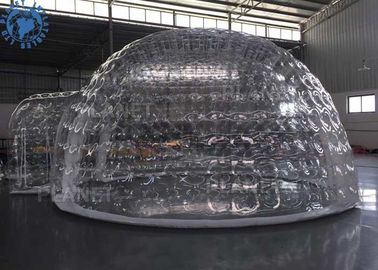 Barraca inflável transparente exterior da abóbada para o hotel móvel/barraca clara do iglu