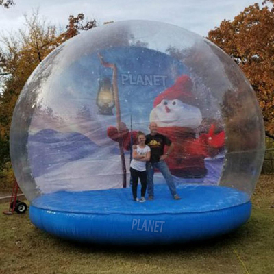 quality Cabine inflável da foto da casa do salto do globo da neve dos globos da neve do PVC para a decoração do Natal factory