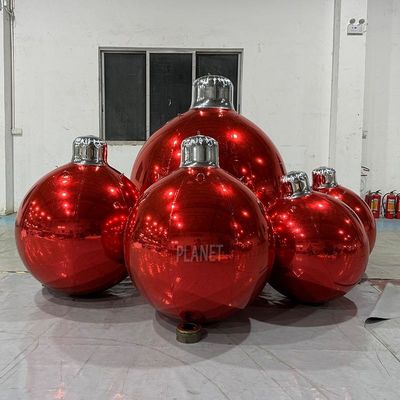 quality Xmas gigante inflável Ornamentos de bola de Natal Espelho Espelho pendurado inflável Ornamentos de efeito espelho Bolas factory